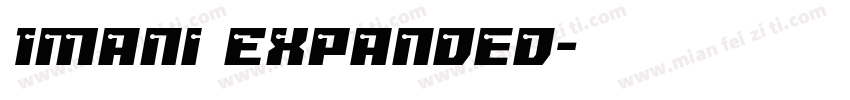 Imani Expanded字体转换